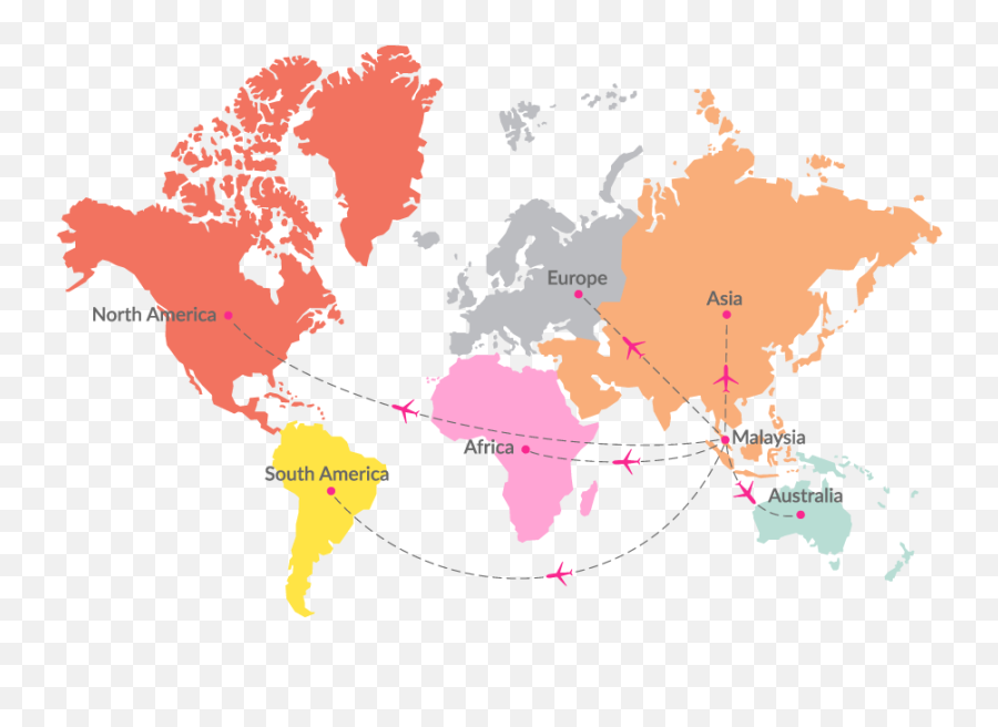 Easyparcel Delivery Made Easy - World Map Png,Fedex Png