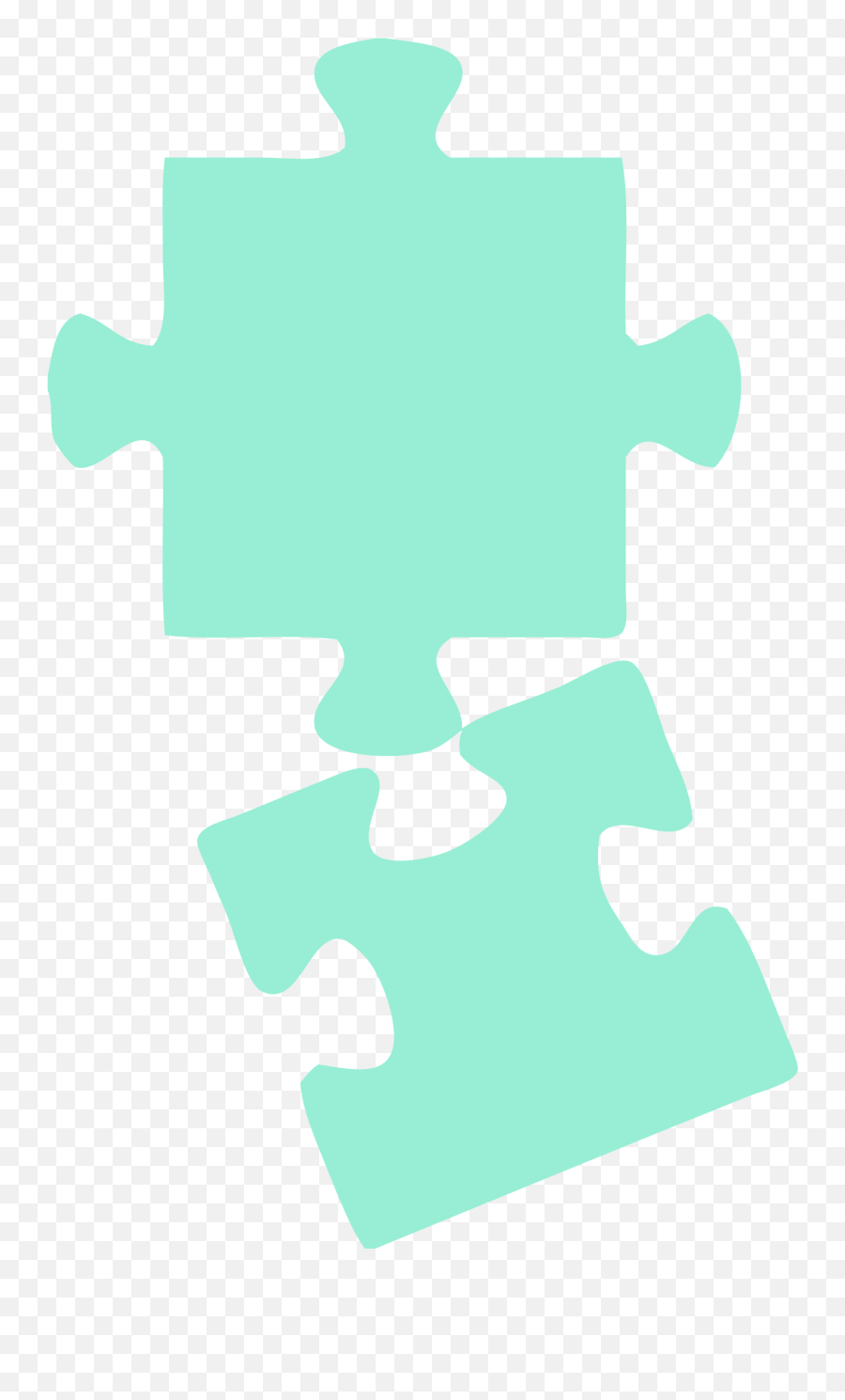 Big Image - Two Puzzle Piece Png,Puzzle Pieces Png