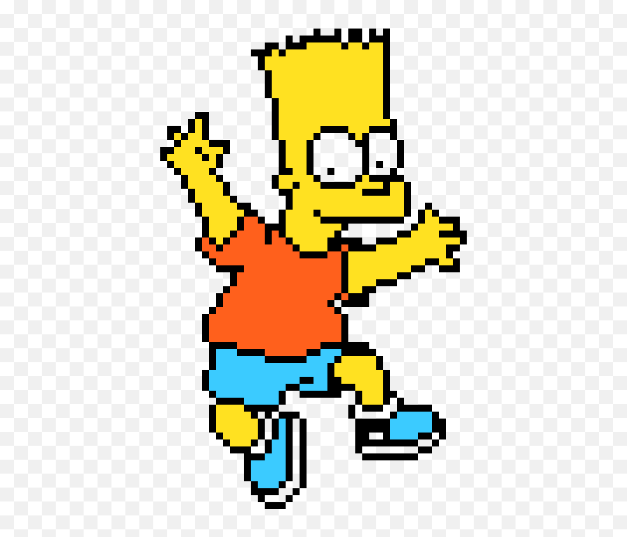 Bart Simpson Pixel Art Maker - Bart Simpson Pixel Art Png,Bart Simpson Transparent