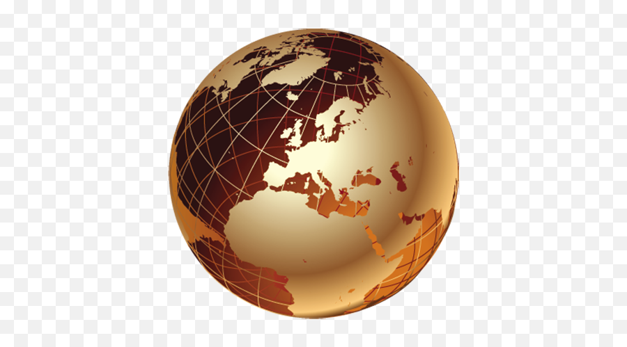 Clipart Globe Brown Transparent Free - Transparent Golden Globe Png,Globe Transparent Background