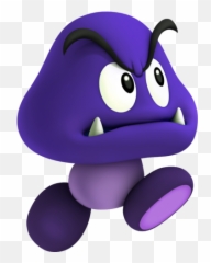 Purple Goomba - Shroom Mario Png,Goomba Png