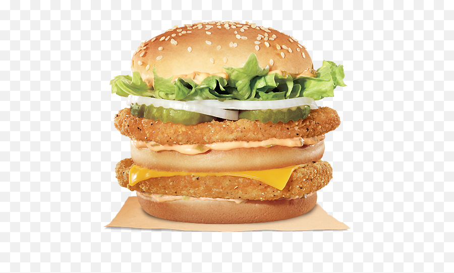 Download Hd 4 - Big Mac Chicken Date Transparent Png Double King Chicken Burger King,Big Mac Png