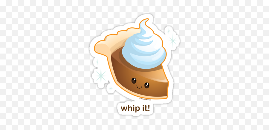 Whip Cute Pumpkin Pie Sticker - Cute Pumpkin Pies Png,Pumpkin Pie Png