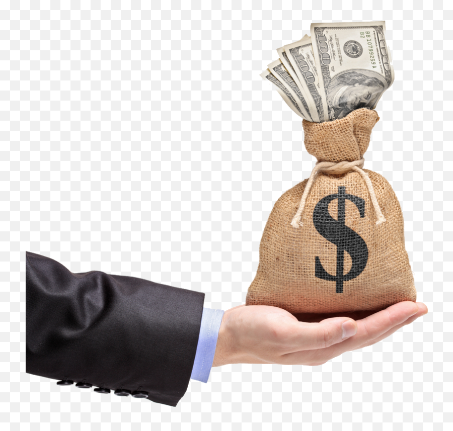 Hand Holding Money Png Transparent - Hand Holding Money Png,Bag Of Money Png