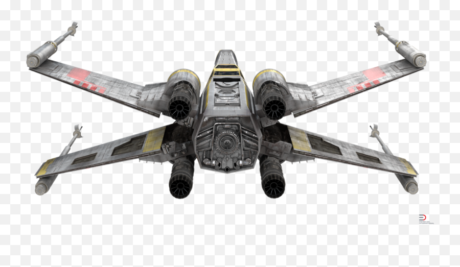 Star Wars X - Wing Starfighter Yellow 3d Model Cgstudio Star Wars X Wing Png,Tie Fighter Png