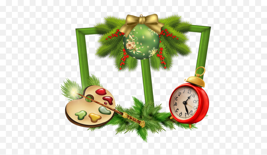 Download Alarm Clocks Clock Christmas Ornament Fir Pine - Alarm Clock Png,Clocks Png