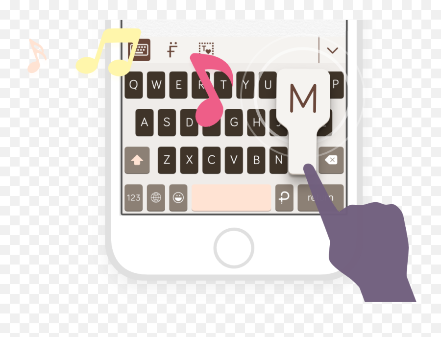Pastelapps Pastel Keyboard Themes Extension Custom - Smartphone Png,Iphone Keyboard Png