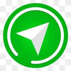 Telegram Icon Png - Green