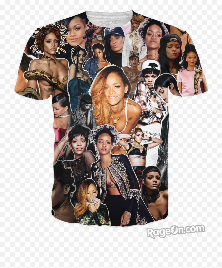 Rihanna Paparazzi T - Shirt Photomontage Png,Rihanna Transparent