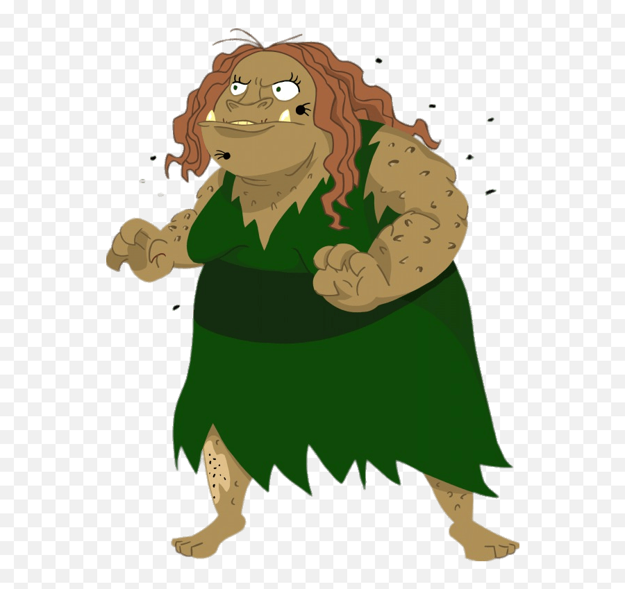 Grundulla The Ugly Ogre Transparent Png - Ugly Cartoon Characters With  Curly Hair,Ogre Png - free transparent png images 