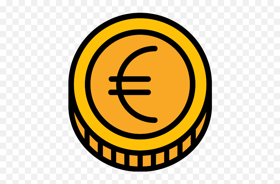 Coin Euro Png Icon - Outline Of A Coin,Euro Png