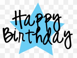 Happy Birthday Free Clip Art - Clipart Blue png