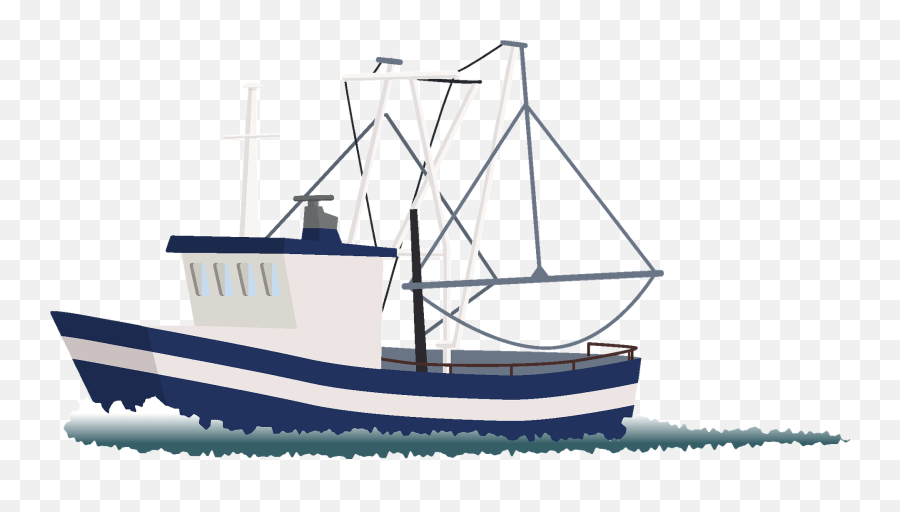 Fishing Boat Clipart - Mast Png,Boat Transparent