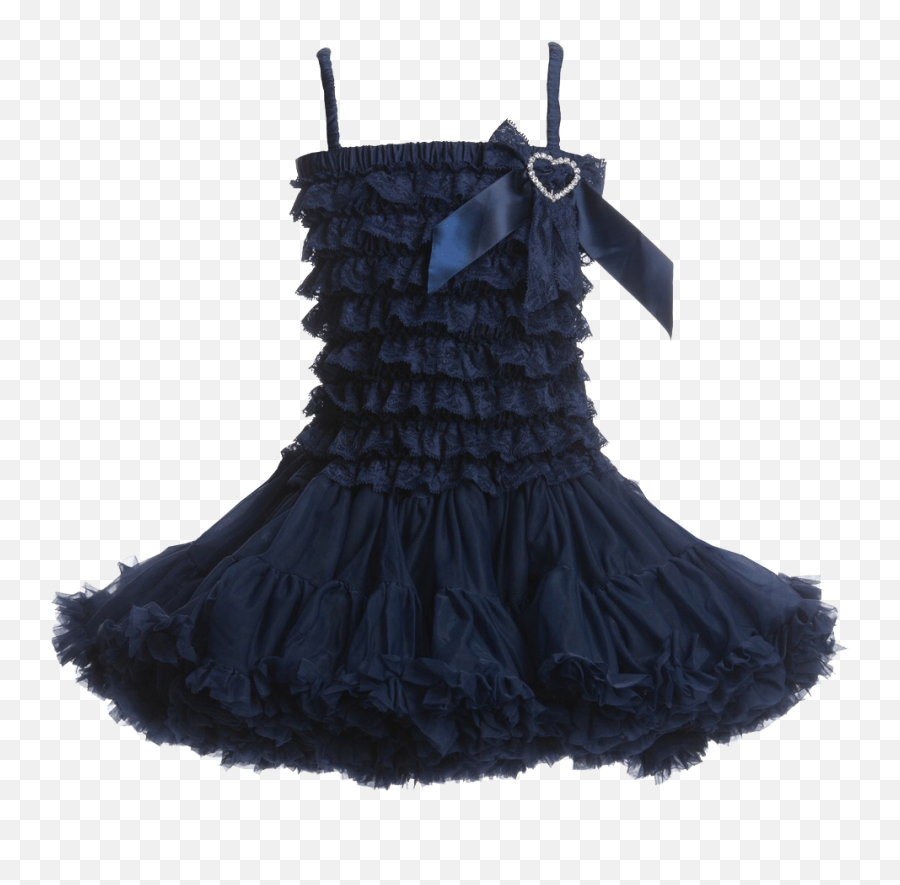 Dark Blue Tutu Dress Transparent Image - Blue P Dress Transparent Background Png,Black Dress Png