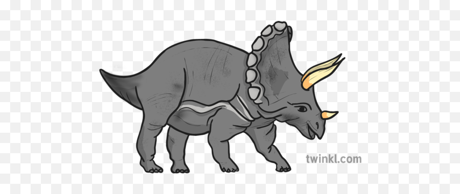 Triceratops Dinosaur Illustration - Twinkl Twinkl Dinosaur Png,Triceratops Png
