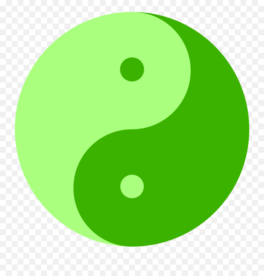 Big Image - Green Yin And Yang Clipart Full Size Clipart Png Yin Yang Simbol,Yin Yang Png