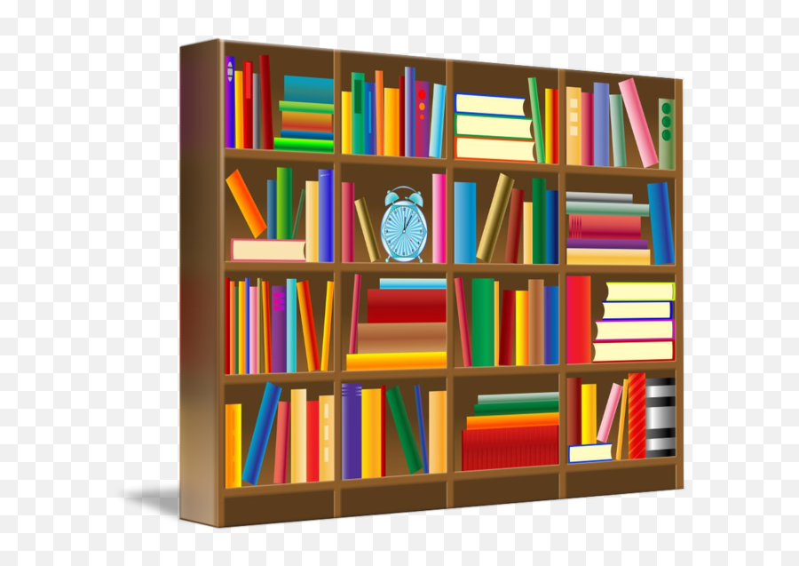 Wooden Bookshelf Vector By Laschon Robert Paul Png Transparent