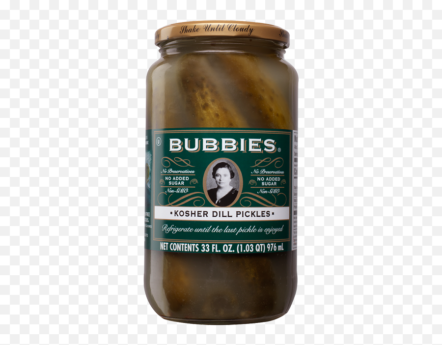 Bubbies Kosher Dill Pickles - Bubbies Pickles Png,Pickle Transparent