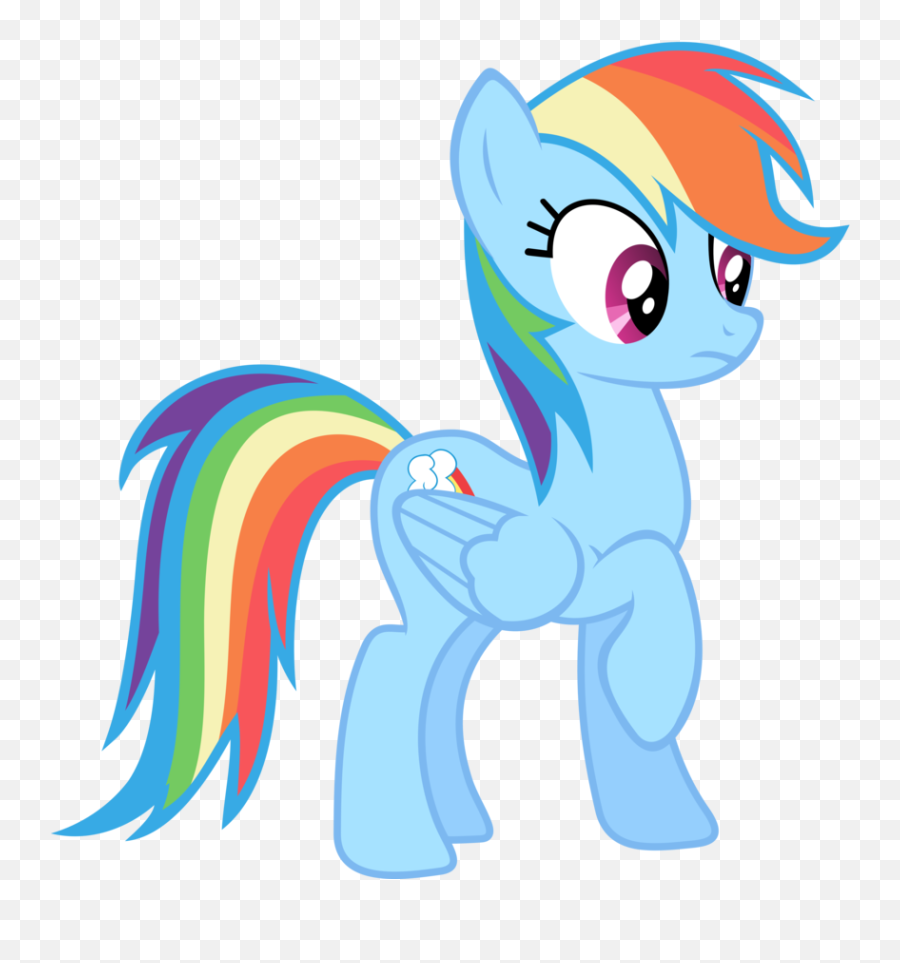 Lularoe Unicorn Png - Rainbow Dash With A Ponytail,Rainbow Unicorn Png
