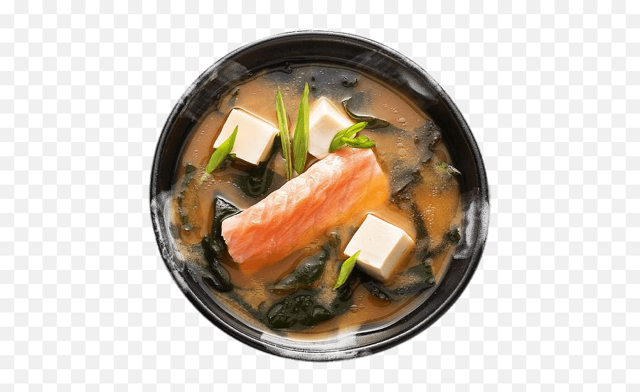 Salmon Miso Soup Transparent Png - Bowl,Salmon Transparent