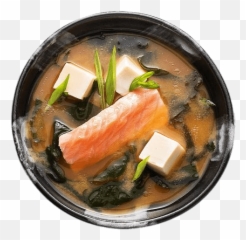 Salmon Miso Soup Transparent Png - Bowl,Salmon Transparent