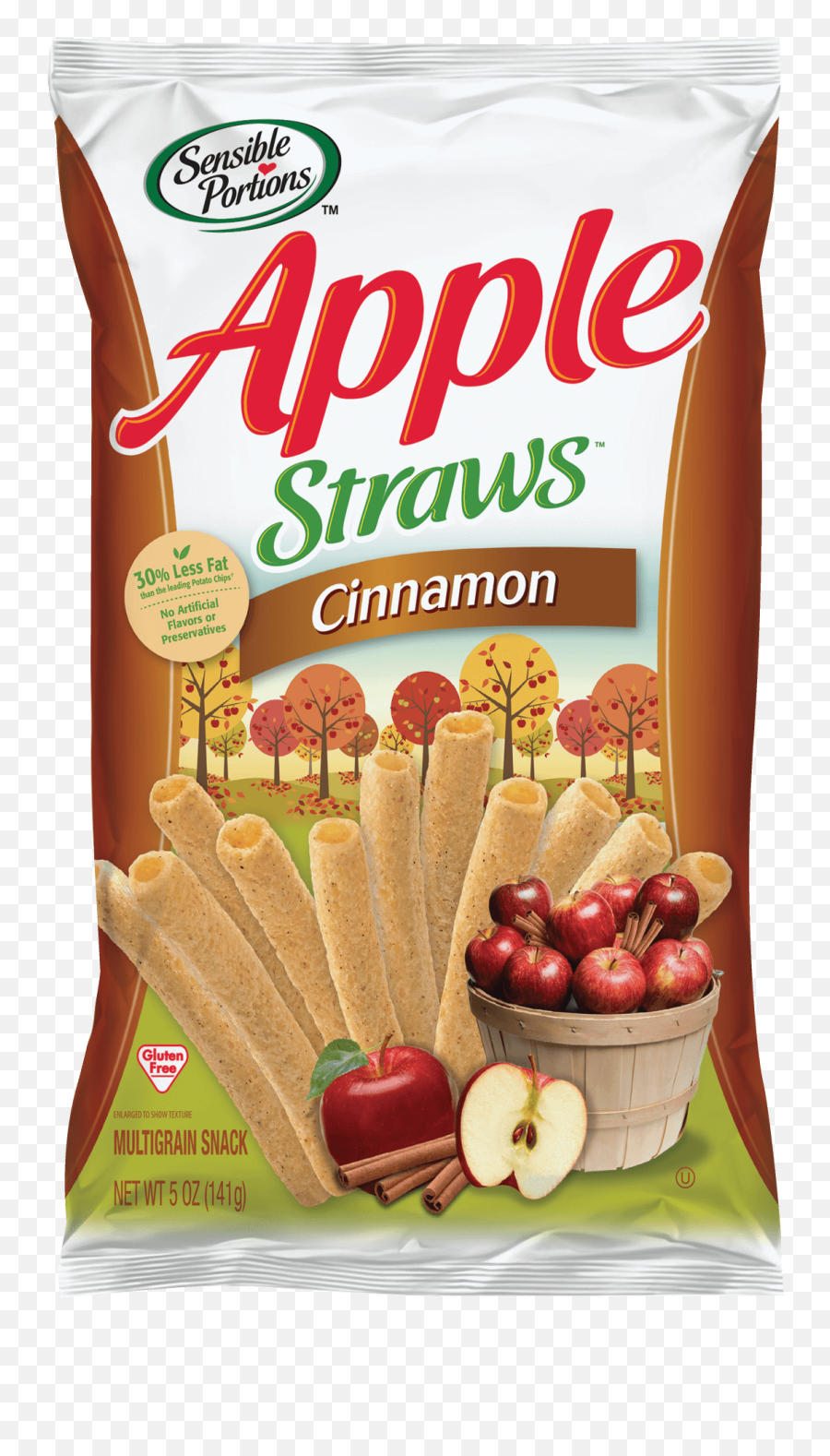 Apple Straws - Apple Cinnamon Straws Png,Apple Outline Png