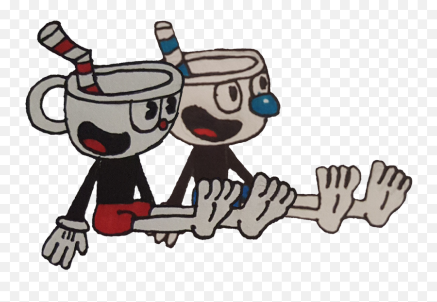 Download Cuphead And Mugman Want To Show You Their Feet By - Cuphead And Mugman Feet Png,Cuphead Transparent