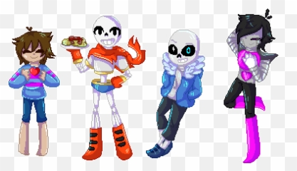 Papyrus Sans Mettaton Not My Gif By Neonsponge - Sans And Papyrus Frisk png
