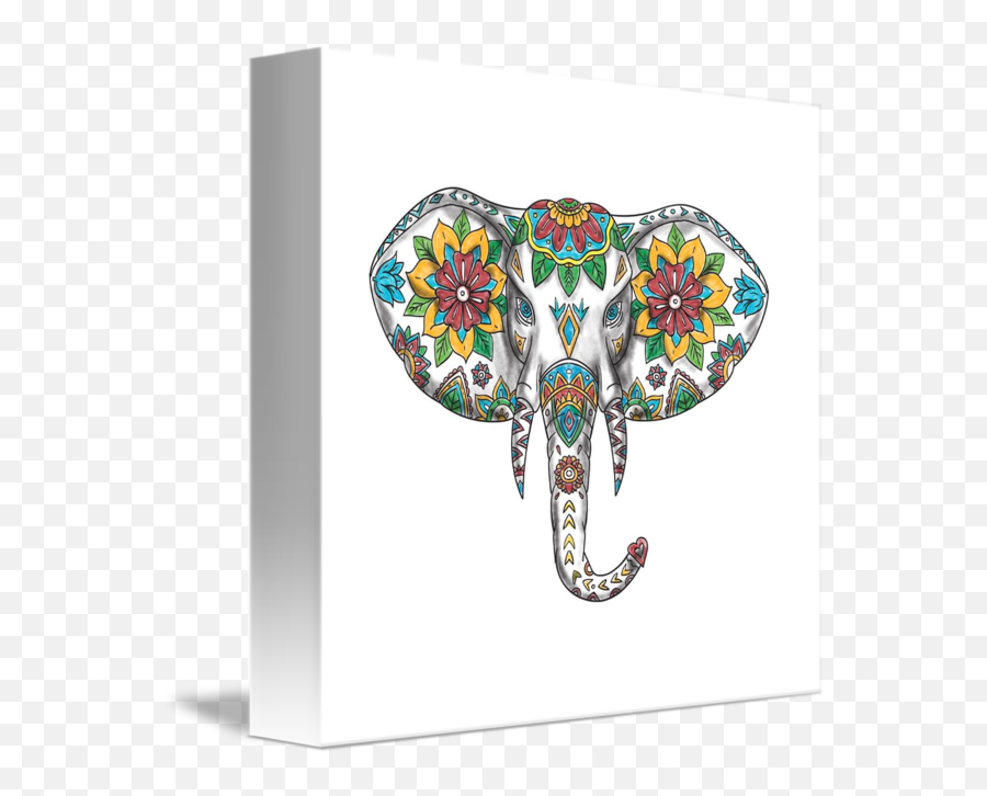 Elephant Head Mandala Tattoo By Aloysius Patrimonio - Mandala Elephant Head Tattoo Png,Elephant Head Png