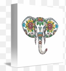 Elephant Head Mandala Tattoo By Aloysius Patrimonio - Mandala Elephant Head Tattoo Png,Elephant Head Png