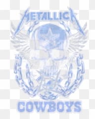 Metallica Band Skull Dallas Cowboys Angel Shirt - Automotive Decal png
