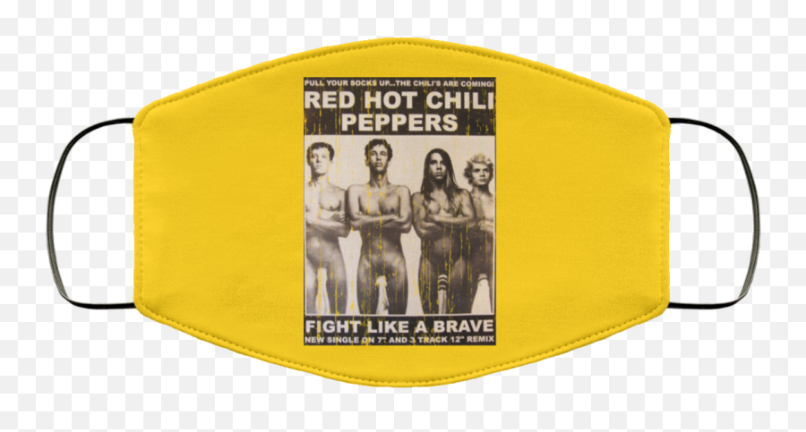 Red Hot Chili Peppers Fight Like A Brave Face Mask - Mask Png,Red Hot Chili Peppers Logo