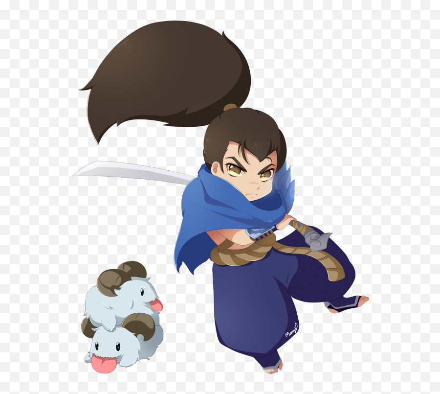 Yasuo Protecting Poros - Fictional Character Png,Yasuo Transparent