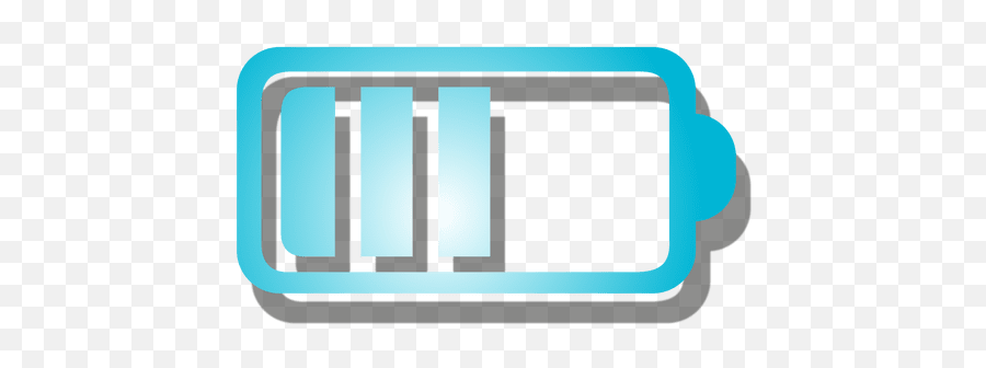 Gradient Battery Icon - Horizontal Png,Battery Icon Png