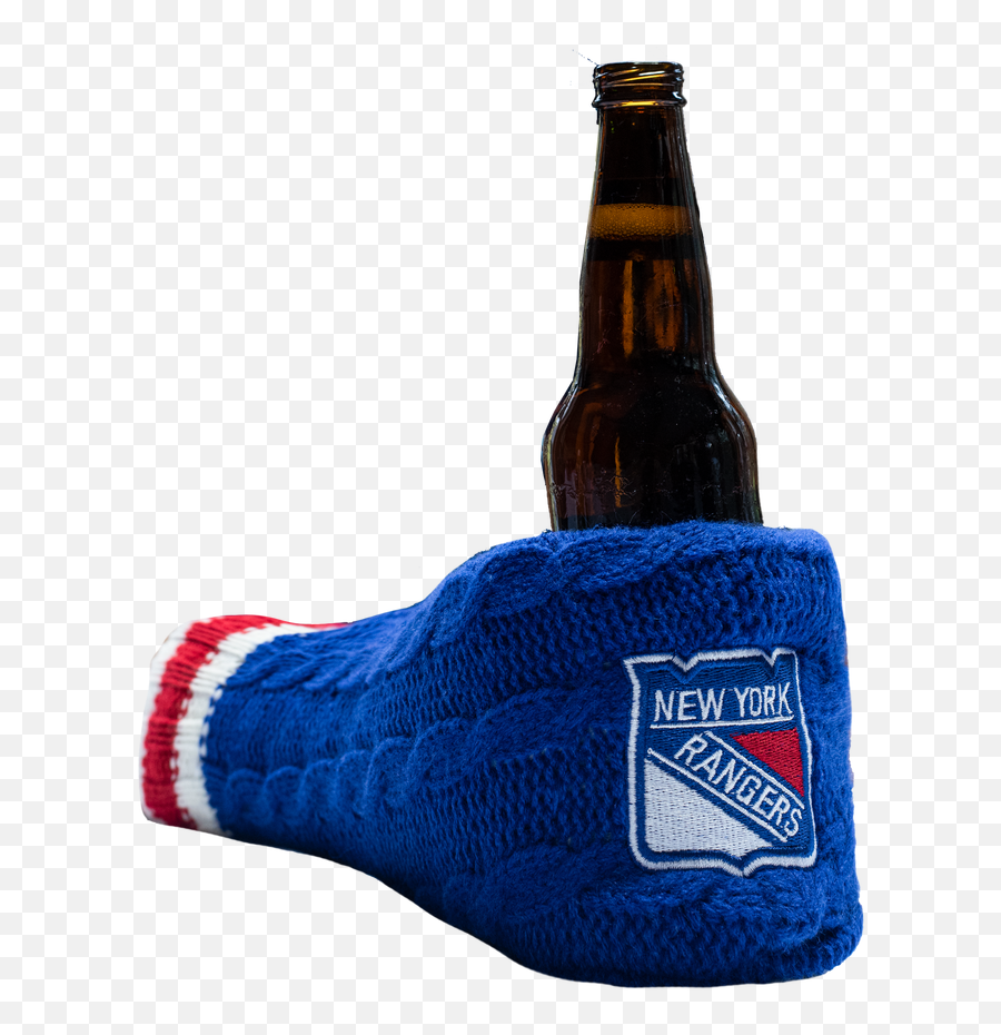 New York Rangers Nhl Koozie - Glass Bottle Png,New York Rangers Logo Png
