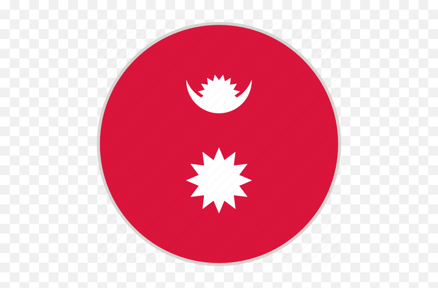 Circular Country Flag National Nepal Rounded Icon - Download On Iconfinder Nepal Flag Png,Country Flags Icon