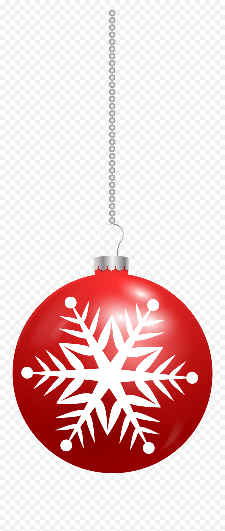 Red Snowflake Png Files - Christmas Ball Ornament Clip Art Red,Christmas Snowflakes Png