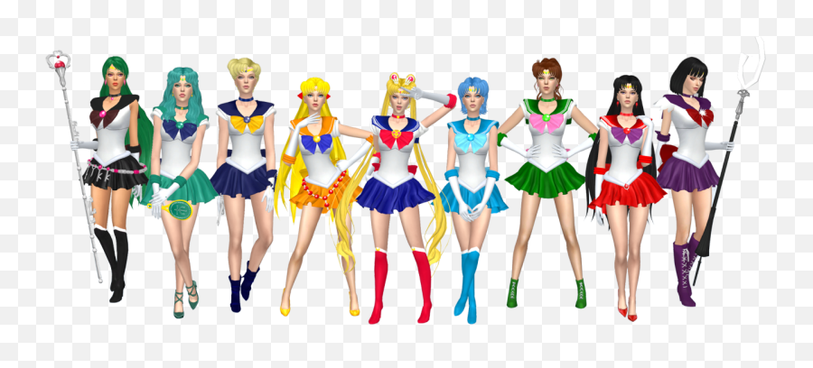 Sailor Moon Classic Pack V2 The Probleme With Skirt In - Sailor Moon The Sims 4 Png,Sims 4 Llama Icon