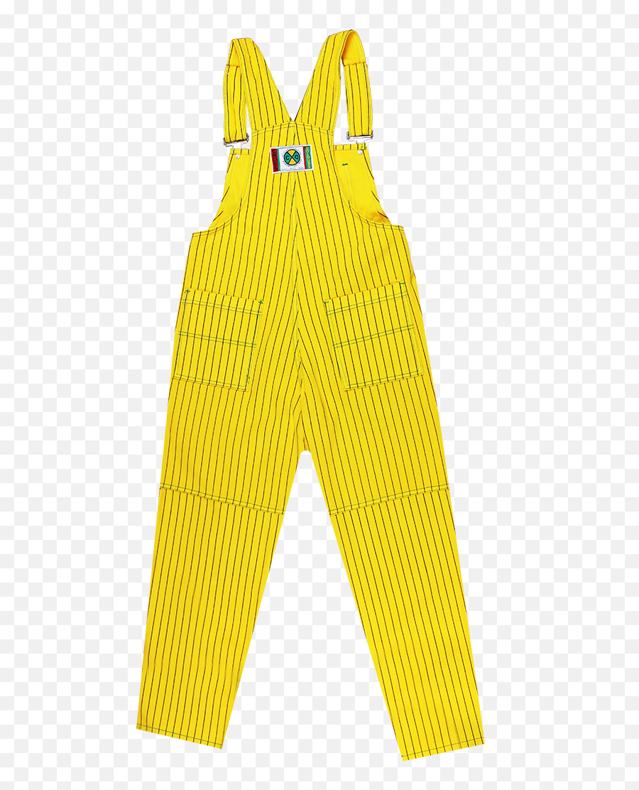 Cross Colours Classic Brushed Twill Overalls - Yellow Pinstripe Millennium Park Png,Us Icon Twill Pants