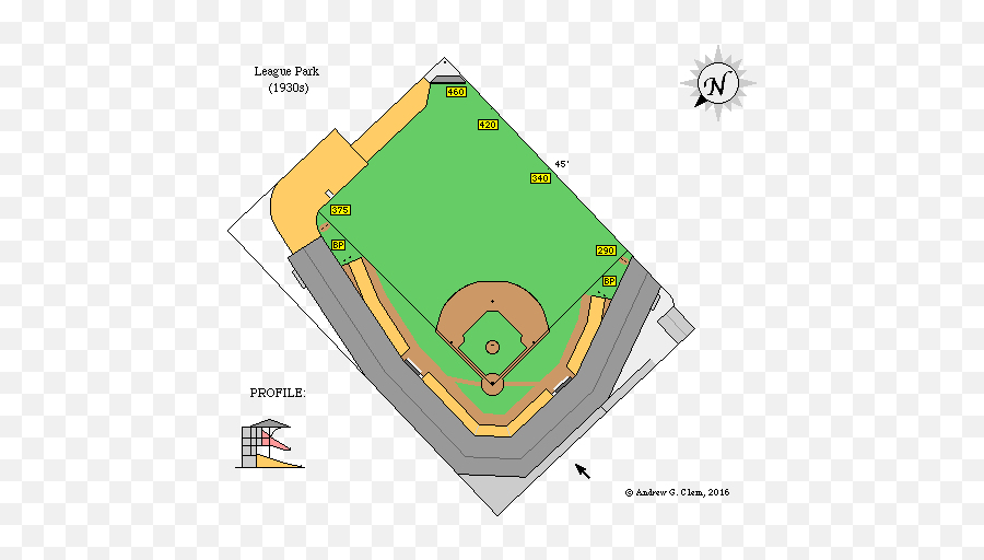 Clemu0027s Baseball League Park Iv - League Park Dimensions Png,League Diamond Icon