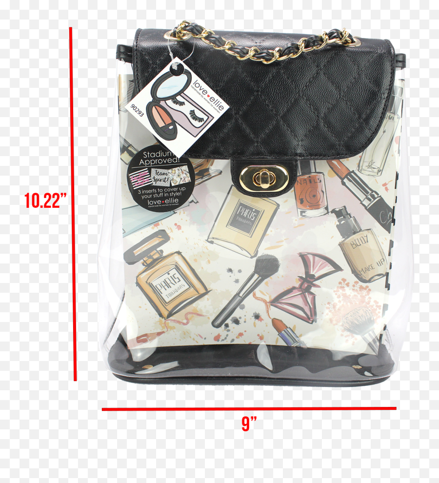 Love Ellie Scarlett Cosmetic Bag Clear - Messenger Bag Png,The Purse With A Smiley Face Icon For Samsung Dryers