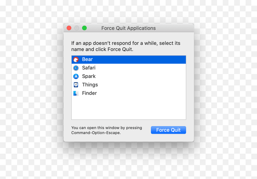 Force Quit Not Working - Dot Png,Window Icon Not Working