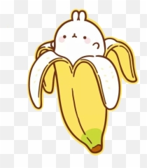 Cute Molang Wallpapers Hd - Bunny In A Banana Png,Molang Png