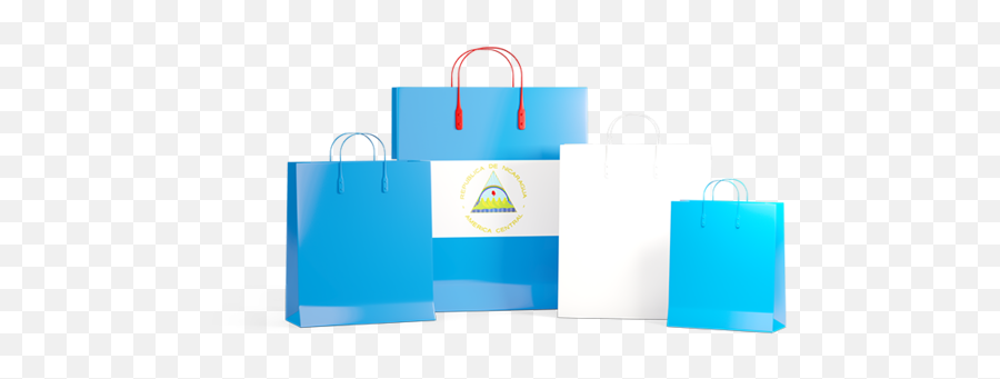 Shopping Bags With Flag Illustration Of Nicaragua - Flag Png,Shopping Bags Icon