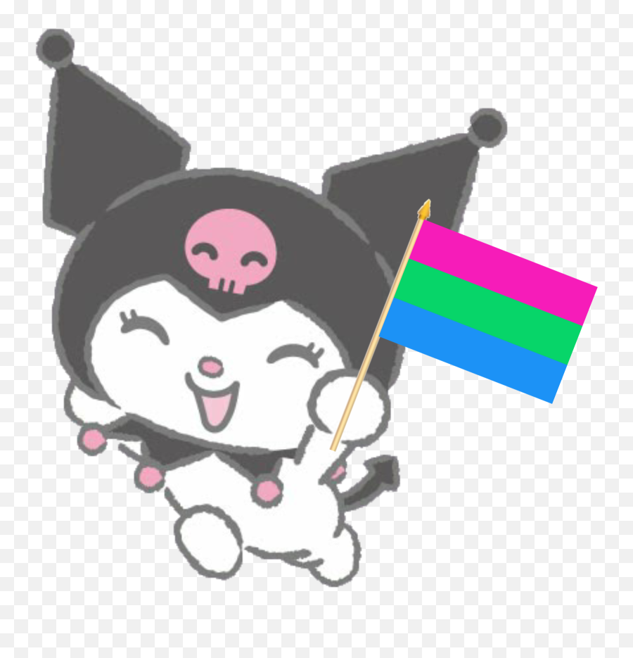 Sanrio Kuromi Lgbt Pride 338851858015211 By Paperthinclouds - Kuromi Pansexual Png,Polysexual Flag Anime Icon
