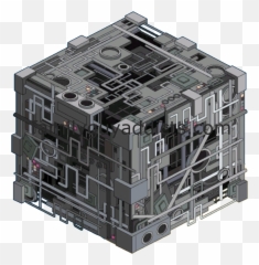 Borg Cube Top Down Transparent U0026 Png Clipart Free Download - Ywd Borg Starships,Tree Top Down Png