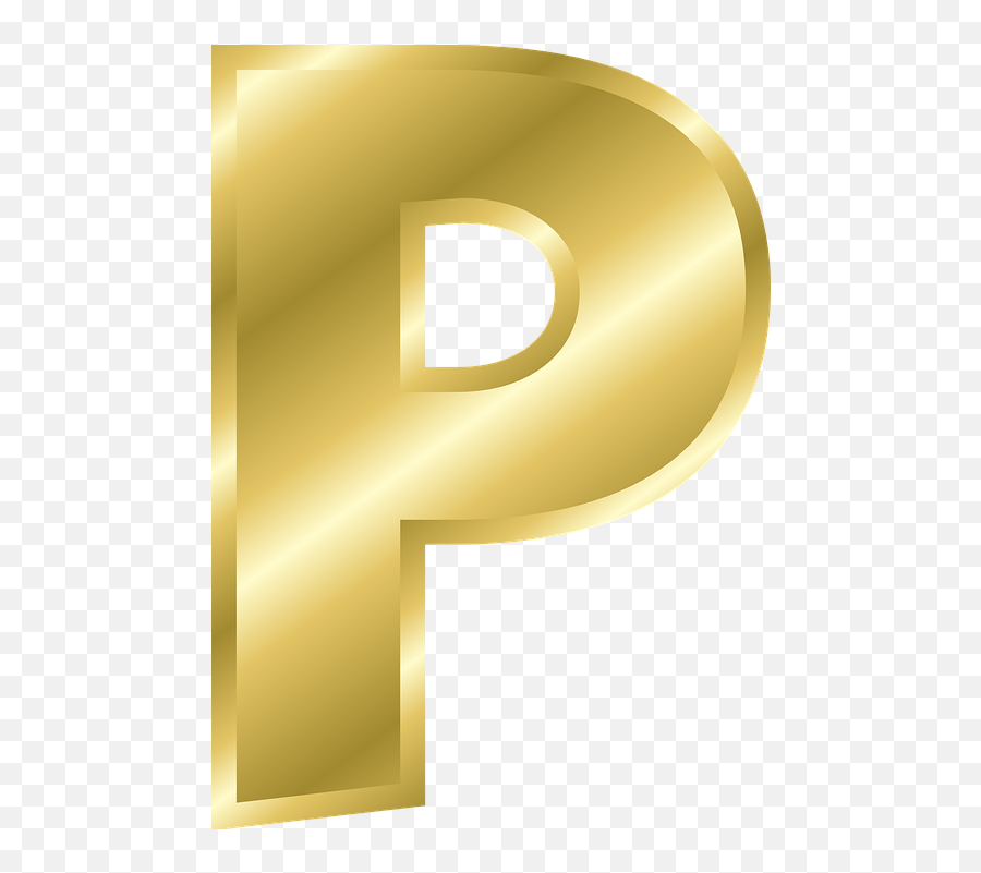 Letter P Capital - Letter A Gold Design Png,P Png