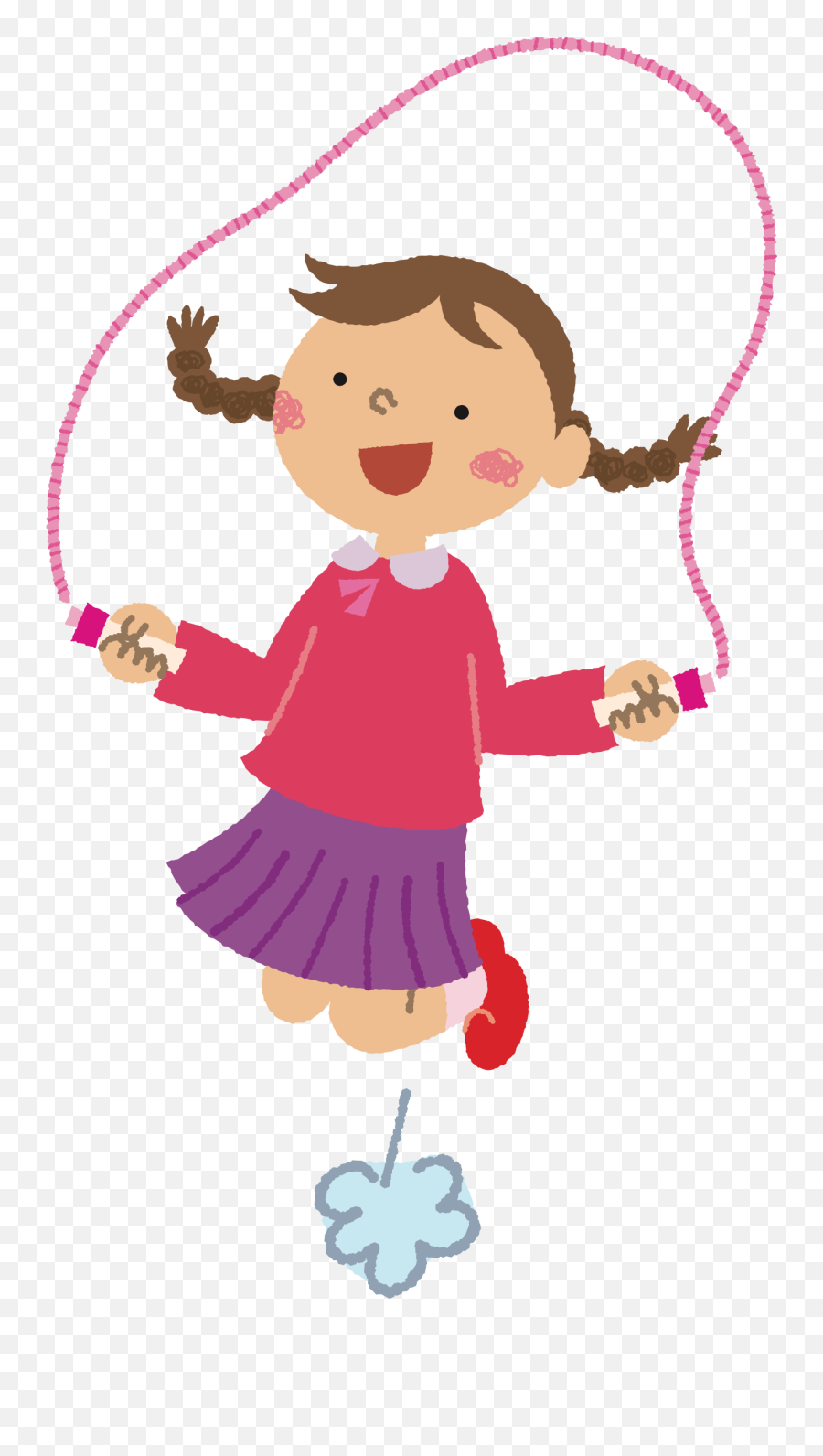 Clipart Child Jumping Rope - Clipart Skipping Png,Jump Rope Png