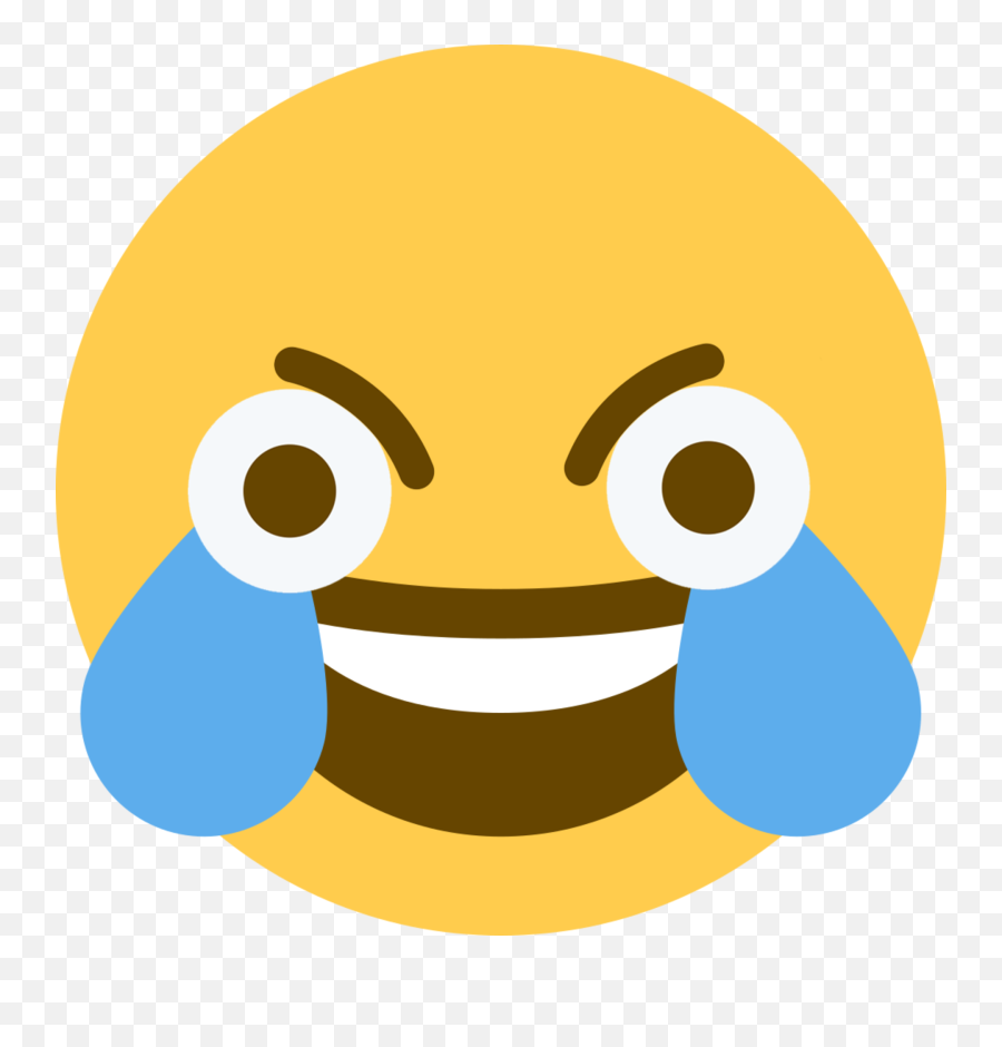 Emoji With Open Eyes - Angry Laughing Crying Emoji Png,Tear Emoji Png