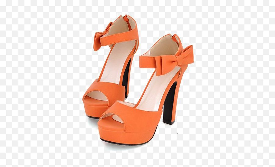 High Heel Sandal Transparent Images Png Arts - Womens Orange Dress Shoes,High Heel Png